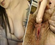 Hairy Girl Give You A Long Tease from intense masturbation big huge clit