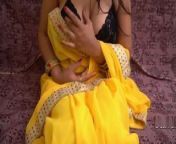 Solo Play with Boobs And Pussy wearing Sari from model tanishka varma wearing sarie