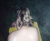 young schoolgirl sneaks out at night to get fucked in the fields. from first light sex