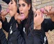 Sloppy blowjob from a beautiful brunette in the park from rukma xxx picrk m m s video sex cmo
