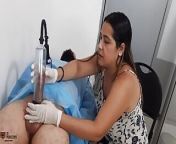 Horny doctor wants to observe my erect cock - Porn in Spanish from docter sex aunte