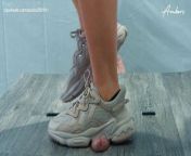 Ambers CBT Workout - Extreme Cock and Balls Trample in Trainers from full trample cock