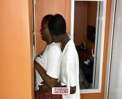 Horny classmate begged to fuck me before class from sexy african students