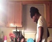 Black BBW Has a Quick Kitchen Fuck from black bbw shemles