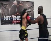 Maria Marley Interracial Mixed Boxing Male vs Female from demon nita boxing maria fuck