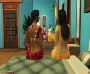 Hindi Version - Lesbian aunty Manju strap-on fuck Lakshmi - Wickedwhims from lakshmi menon hot pic