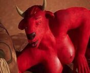 Demonic Female Monster Likes Anal - 3D Animation from hentai anime 3d monster demon ogre alien