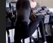 Alison Brie shaking her ass at the gym from actress firm
