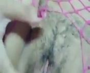 hot hijab slut in pink fishnets masturbating from hot hijab pussy