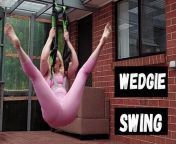 Wedgie girl wedgie swing funny video with Michellexm from girl wedgie