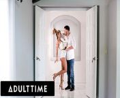 ADULT TIME - Petite Babe Ryan Reid Enjoys Sensual Sex With Big Dick Boyfriend from ryan reid feet