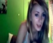 Angelic face cute college girl on her webcam from college girl o