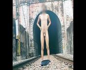 Nude gay men in front of railway line sexy dick from nude gay men