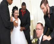 Payton Preslee's Wedding Turns Rough Interracial Threesome from wed cam
