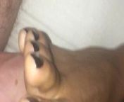 Midnight Indian Foot Worship With Cum Explosion from indian foot fetish video