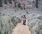 Dirt bike rider gets to fuck a hottie!! from bike outdoor