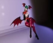 Morrigan Sits Pretty With Her Big Tits Nearly Popping Out of Her Outfit from morrigans mom patreon
