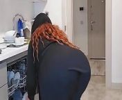 my big ass stepmom gabriella cooks by showing me her ass. from big ass stepmom looking for job amp fucked by the manager