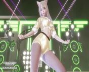 MMD T-ARA - Sugar Free Ahri Seraphine Akali Sexy Hot Kpop Dance League Of Legends 4K Uncensored from sex girl dance kpop