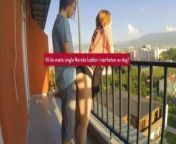 Norwegian Couple Balcony Sex from ballons sex