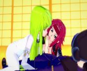 CC and Kallen have fun with Lelouch: Code Geass Parody from 大胆真空视频福利ww3008 cc大胆真空视频福利 joy