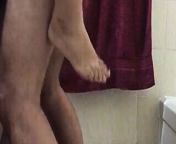 Desi Stepmom Bathroom Quickie from real and pakistan