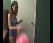 Cute teen Kitty teasing in a tube top and shorts from tube kitty porn