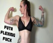 Futa Flexing Fuck - full video on ClaudiaKink ManyVids! from dick makes belly bulge