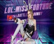 VRCosplayX Can You Handle Scarlett Sage as LOL BATTLE BUNNY MISS FORTUNE VR Porn from battle porn parody