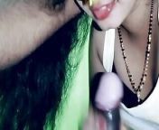 My wife Giving best blow job and hand job from horny indian wife giving blow