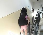 Gym Workout from mother lift carry her son