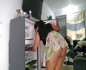 the fridge has a damage so I go to the neighbor to make repairs of appliances from thapki nude image