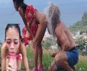 Giant Cock Freak Enjoying Petite Beauty on the Beach and Mountain from mountain flash mp4
