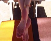 Barefoot, Showing Off Her Wrinkled Soles, Anklets & Toerings from 3gp amazing anklet foot job videow xxxxxxxxxxxxxxxxx com