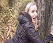 My teen stepsister loves to fuck and swallow cum outdoors. - POV from my teen sex