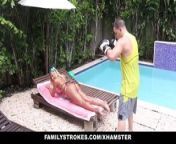 FamilyStrokes - Hot Step-Sis Can't Resist Fucking Bro from little brother n