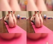 VR bbw exercise on floor from bbw exercise gym sex