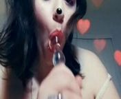 lolafuccbunny sucking a glass toy from hannah brooks teasing dildos onlyfans videos leaked