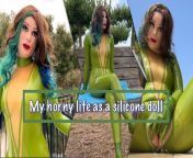 The horny life of a living fuck doll from silicon female mask