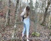 OMG my first Outdoor Jeans Piss - 18yo german Girl from desi women peeing outdoor my porn wap innd tribal girl sex village