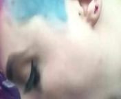 Alternative white girl with rainbow hair swallows the bbc from rainbow hair nude
