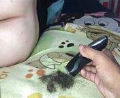 Cuckold husband shaves his hot wife's pussy so she can see her lover from desi husband striping his hot