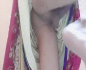 Indian crossdresser sissy show dick in saree from gay in saree