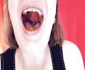 ASMR: braces and chewing with saliva and vore fetish SFW hot video by Arya Grander from papi movie arya babbar hot sex scenesi xxnx nude