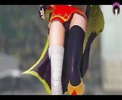 Megumin - Sexy Dance + Gradual Undressing (3D HENTAI) from megumin konosuba