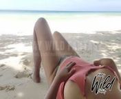 Pinay Girlfriend Flashing her Big Tits at the Beach from nude bikini babe with girlfriend
