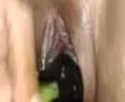 Desi MILF Bhabhi Mastrubating With Brinjal& Squirting from desi lady taking big brinjal in her ass mp4 download