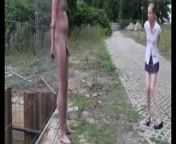 chained up man gets a blowjob until he cums WF from the best of park he