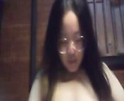 Asian girl at home, solo, horny masturbation alone from hot thai movie