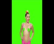 Miley Cyrus Green Screen from filmora remove moive green screen